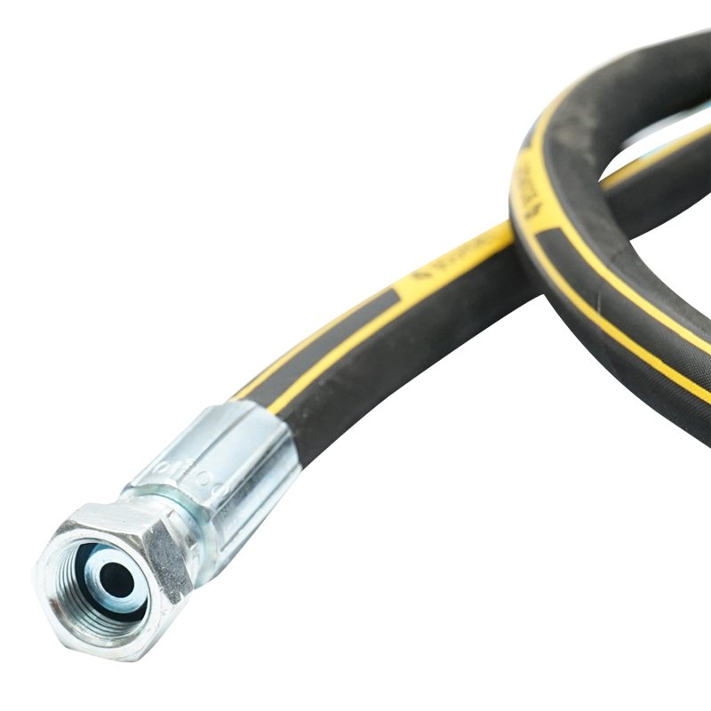 Rola 10m furtun spalatorie DN8 2SN cu mufa 22x1,5mm si armatura 3/8 la capete